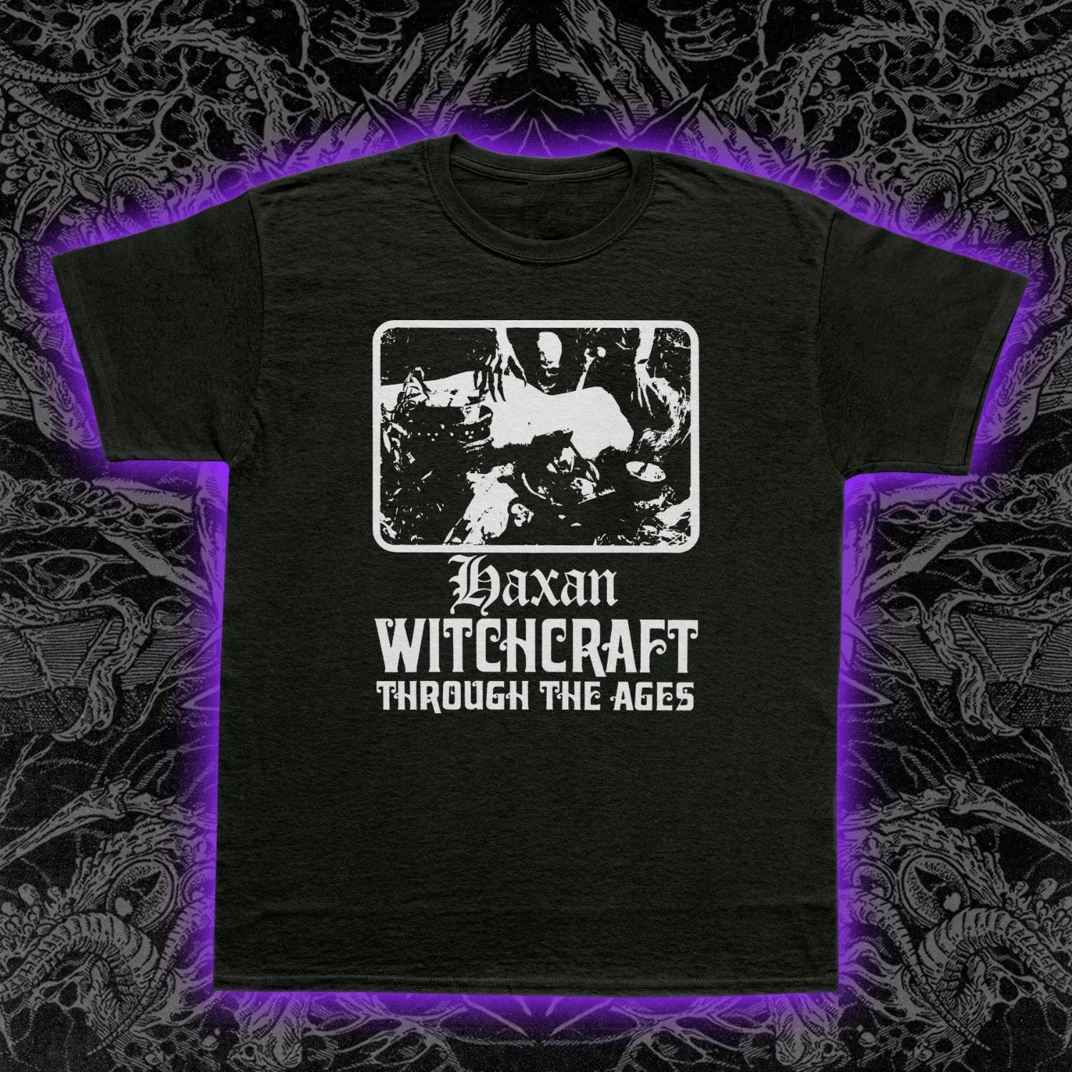

Häxan Witchcraft Through the Ages T-Shirt 1922 Silent Horror Film Cult Classic