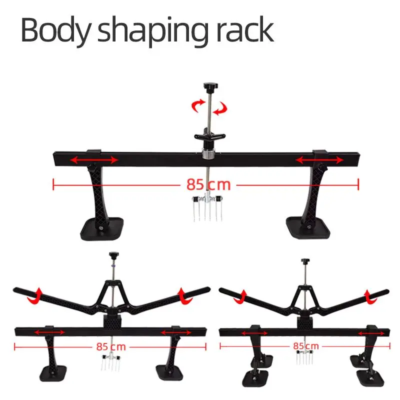 Body panel sheet metal shaping and drawing tool for removing aluminum body filler and repairing dents. Vehicle repair machine fo