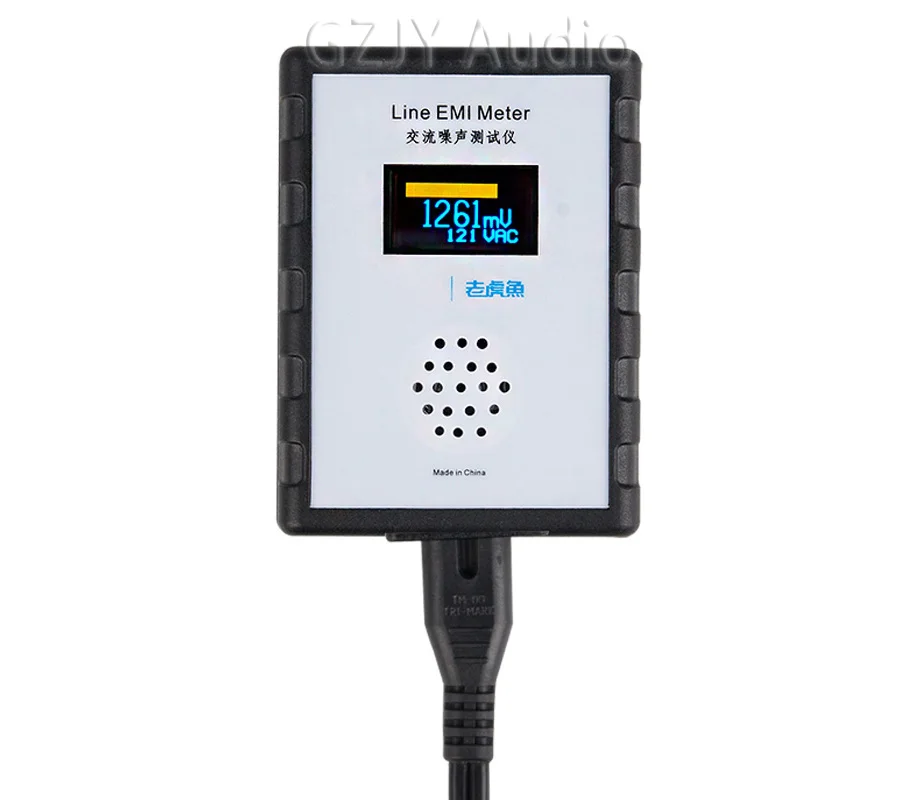 NEW OLED Display Mains Noise Tester EMI Measuring Instrument Broadband AC Power Supply Ripple Analyzer line EMI Meter