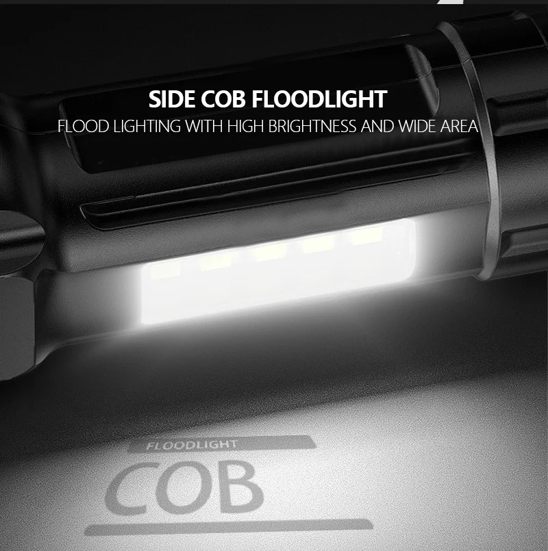 Telescopic Zoom Strong Light Flashlight USB Charging Small Portable Spotlight Long-Range Flood Outdoor Lighting Lamp Flashlights