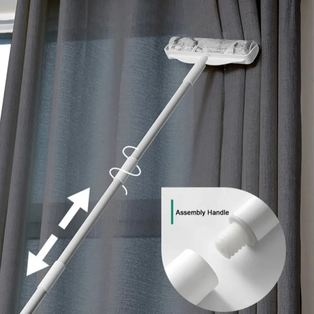 New Long Handled Clothes Hair Sticky Roller Adhesive Tear Off Hair Removal Pet Hair Remover Cotton Roller for Home