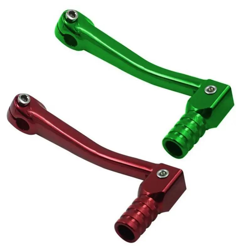 1Pcs Motorcycle Folding Aluminum Gear Shift Lever Universal 10-11mm For 50/110/125/150/250cc ATV Dirt Bike Pit Bikes view 3