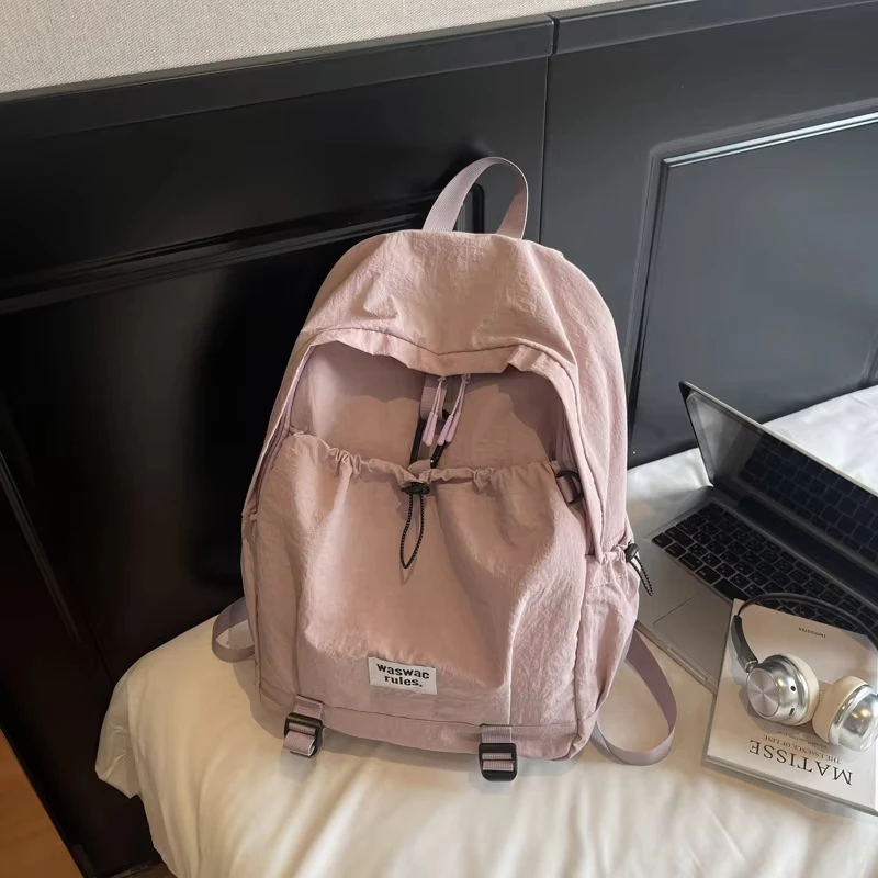 

Рюкзак большой вместимости, водонепроницаемый нейлоновый дорожный рюкзак, легкий уличный рюкзак для активного отдыха, повседневная школьная сумка для девочек-подростков