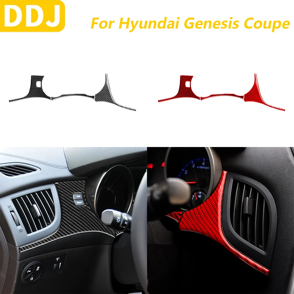 

For Hyundai Genesis Coupe 2013-2016 Carbon Fiber Dashboard Speedometer Surround Panel Decorative Cover Car Accessories Sticker