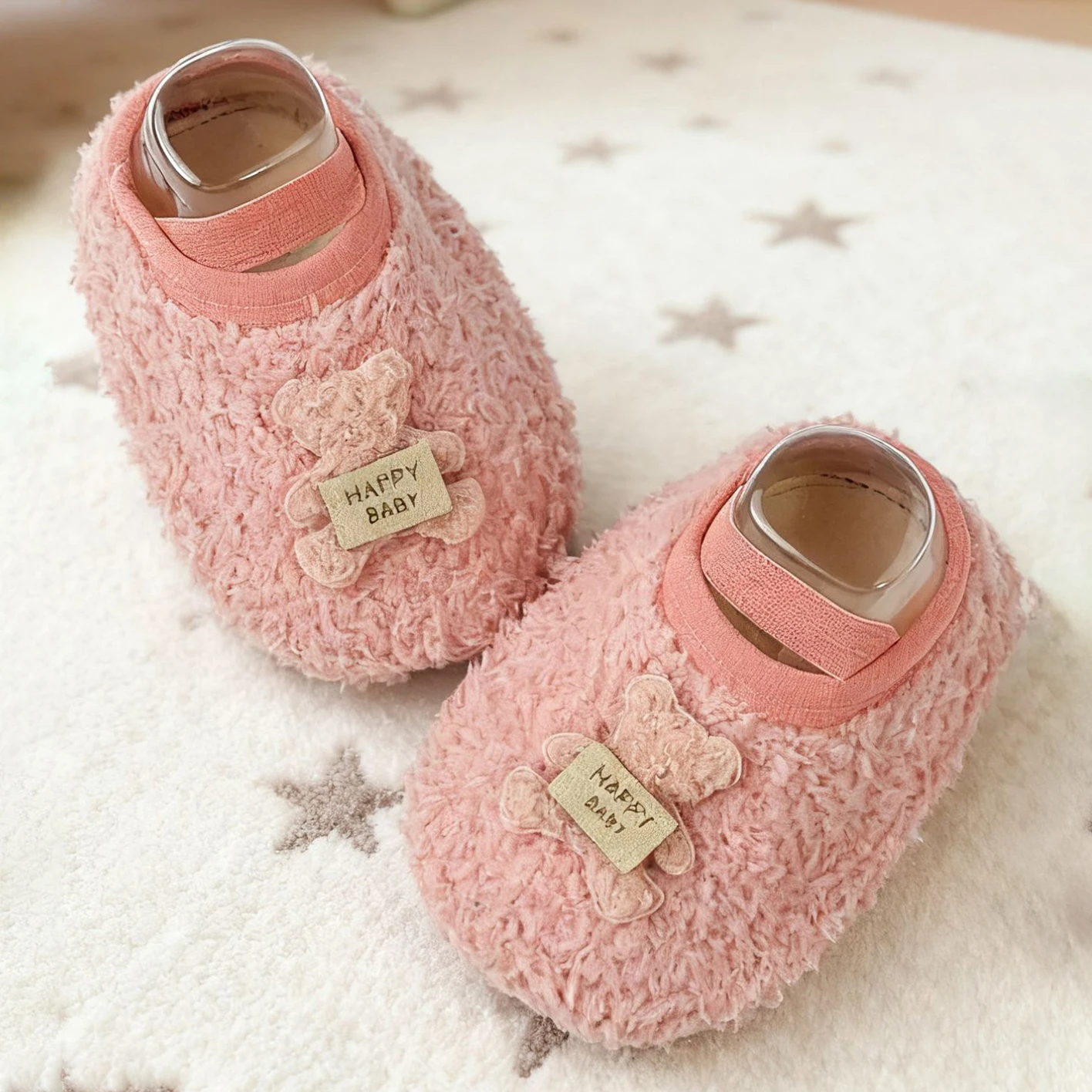 Nuove pantofole in cotone per bambini Pantofole per asilo per bambini in peluche per ragazza carina cartone animato invernale