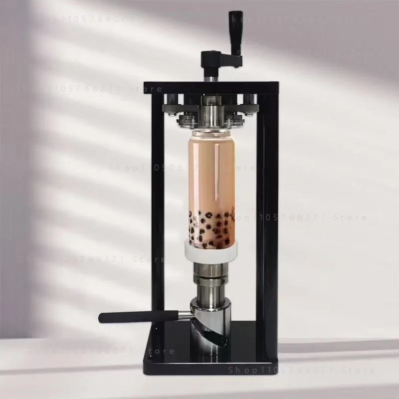 Small Home Manual Rotary Semi-Automatic Can Sealer for Soda Beer Juice Cans-for Plastic & Glass Beverages Paper Packaging