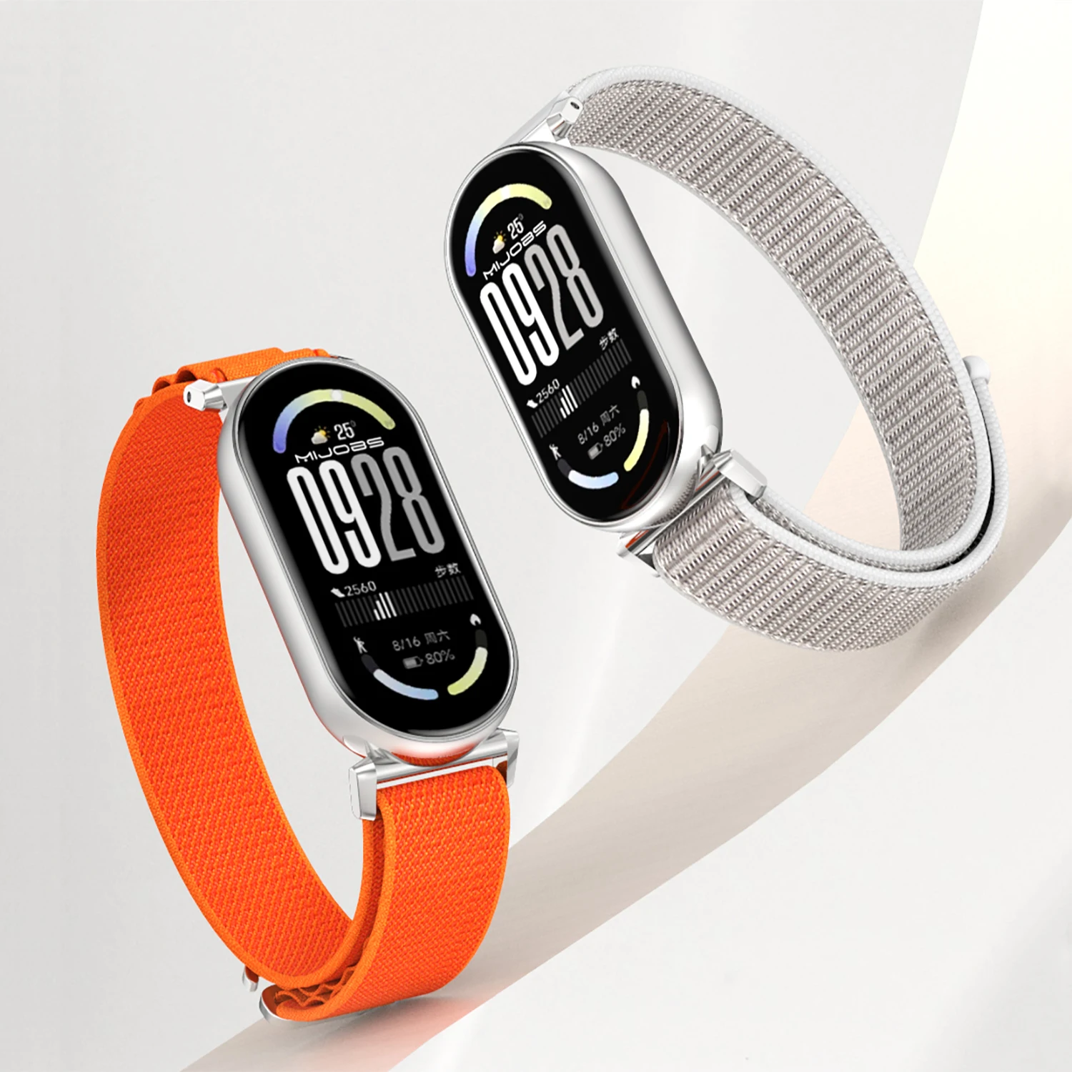 Armband für Mi Band 10 9 8 Armband für Mi Band 9 Nylon-Armband für Mi Band 8 Handschlaufe für Mi Band 10 Zubehör atmungsaktiv