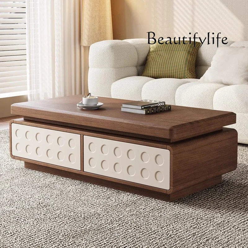 

XX Designer Modern Coffee Table Luxury Storage Wood Decoration Side Table Moving Writing Dinner Mesas Bajas Living Room Furnitur
