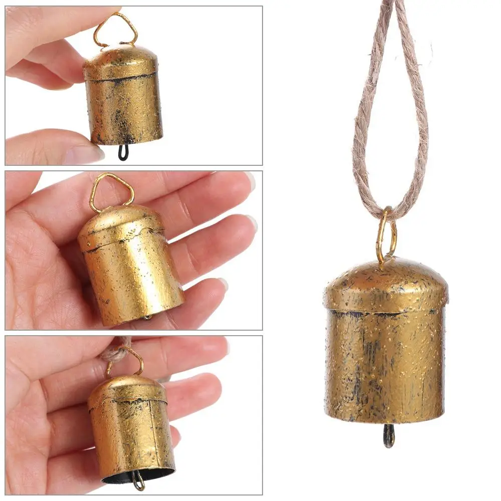 Vintage Hanging Bells Bells Clear Sound Metal Wind Chime Loud Anti Lost Grazing Bells Garden