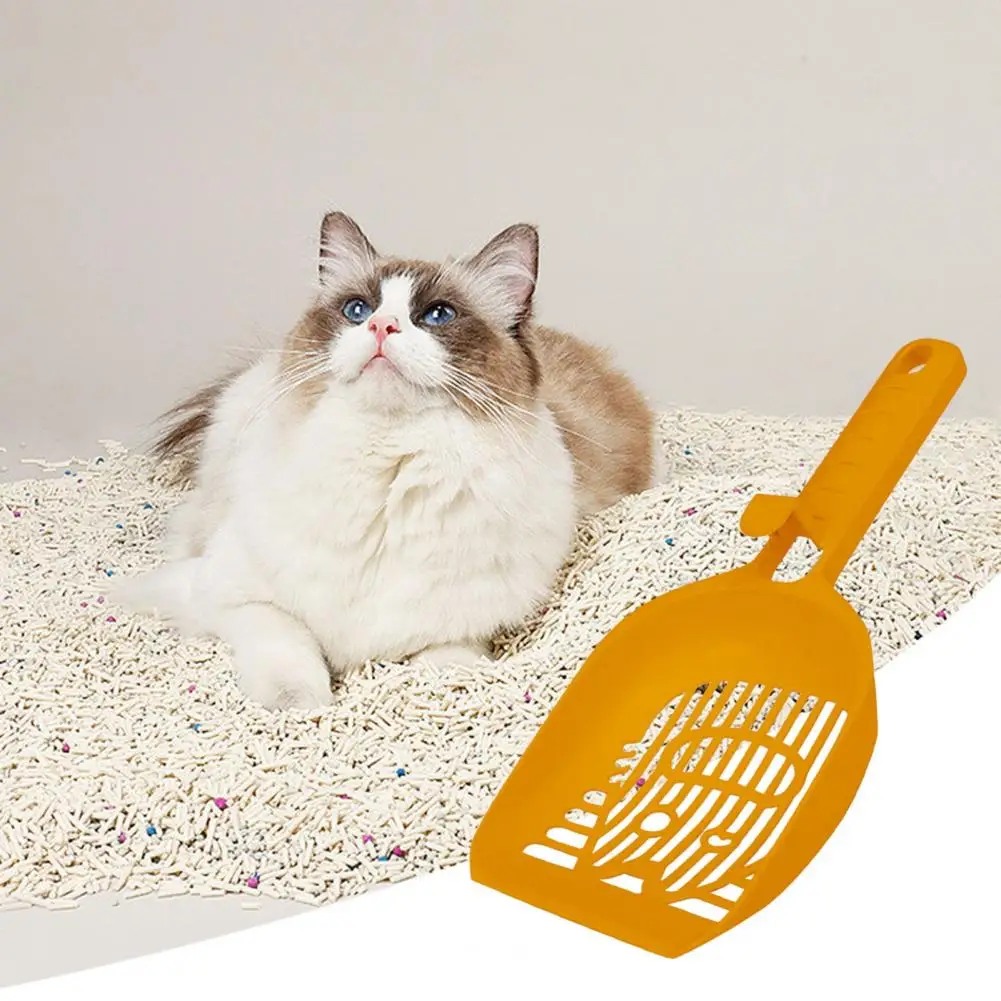 Heavy-duty Cat Litter Scoop Efficient Comfortable Pet Litter Scoop with Mesh Design Easy-to-clean Handle Hanging Hole for Dogs