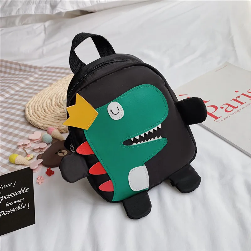 New Dinosaur School Bag Korean Style Baby Animal Backpack Cartoon Color Children\'s Bag Multifunctional Baby Backpack