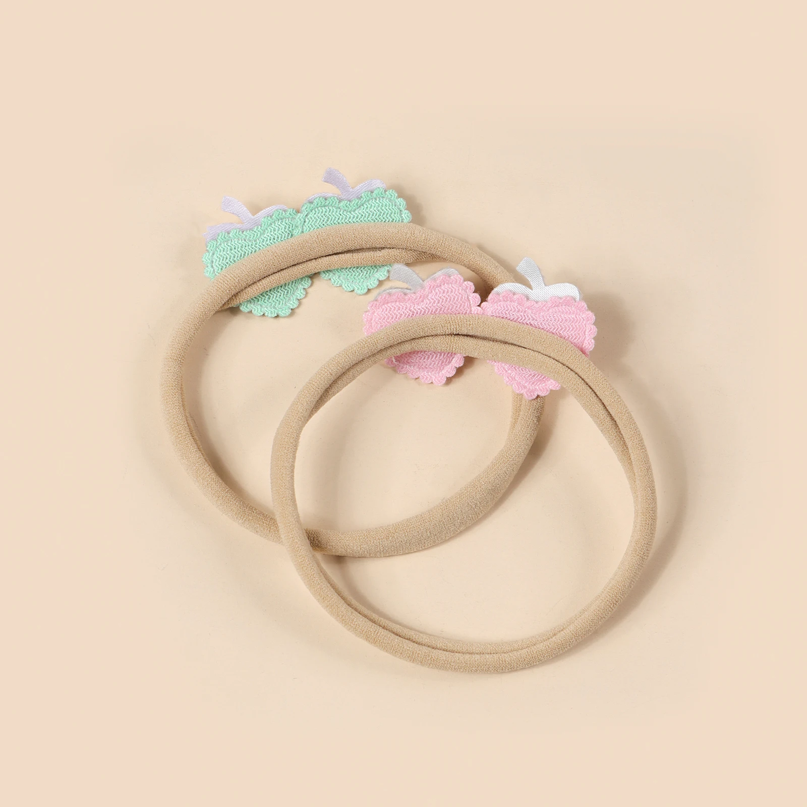 5 stücke Rosa Spitze Simulation Blumen Haar Zubehör Für Neugeborene Mädchen Spleißen Blumen Stirnband Baby Foto Dekor Nette Haarband – Detail 12
