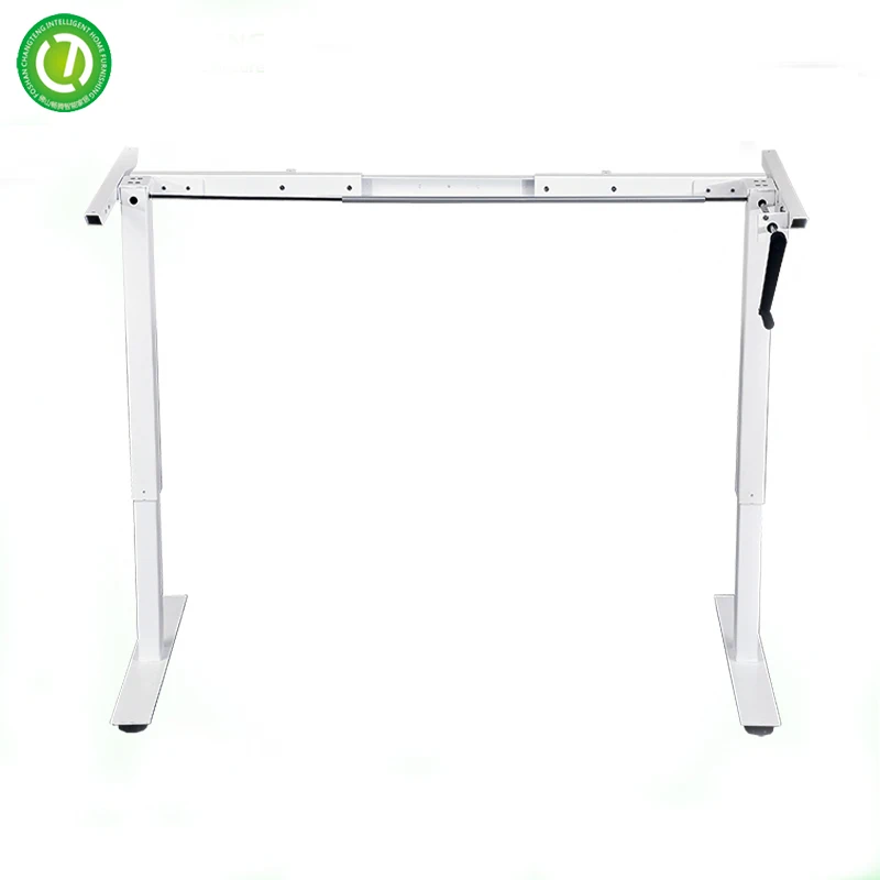 Manual Crank Adjustable Stand Up Desk Legs Height Adjustable Table Frame For Office Coffee And Work Smart Lift Metal Table Frame