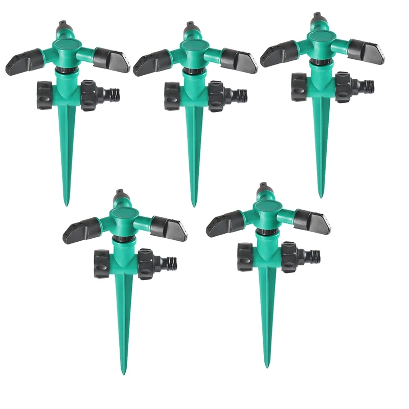 

5 PCS 360Degree Rotating Lawn Sprinkler For Adjustable Automatically Irrigation System For Yard