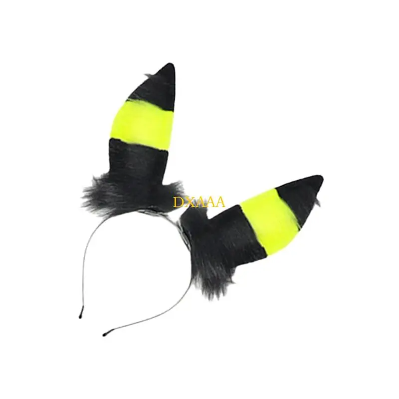 DXAA 1PC Animal Foxes Wolf Cats Oreilles Bande Bande Faux FORTES FOXES TAIL