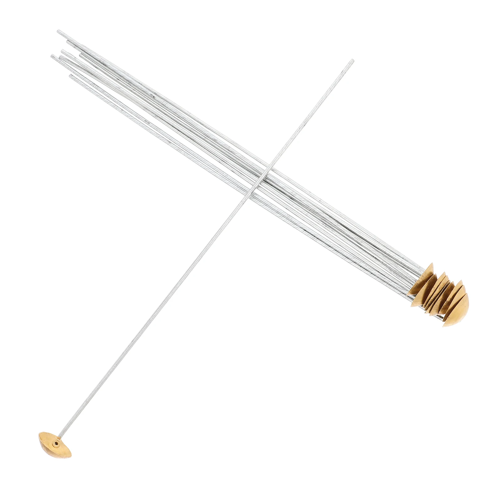 

10pcs Copper Burning Spoon Lab Experiment Measuring Supplies Ingot Bead Scoop Mini Mixing Spatulas Chemical Tools