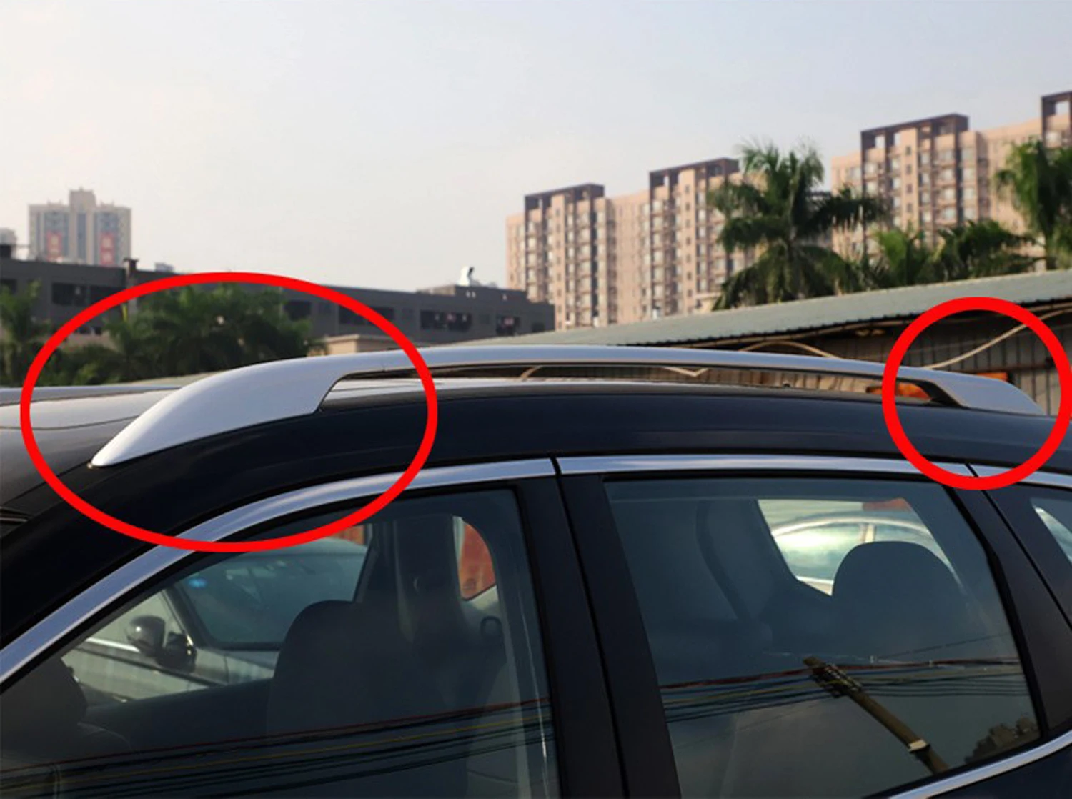 For Nissan X-Trail T32 2014-2021 Roof Rail Cover Cap Set, Roof Rack End Caps, Luggage Rack Side Cover Trim Replacement
