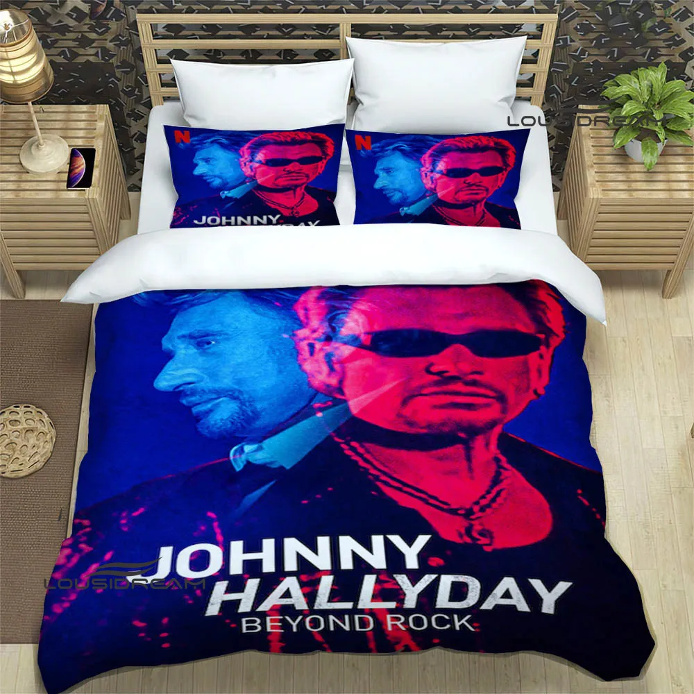 Rock star Johnny Hallyday Bedding Sets exquisite bed supplies set duvet cover bed comforter set bedding set luxury birthday gift