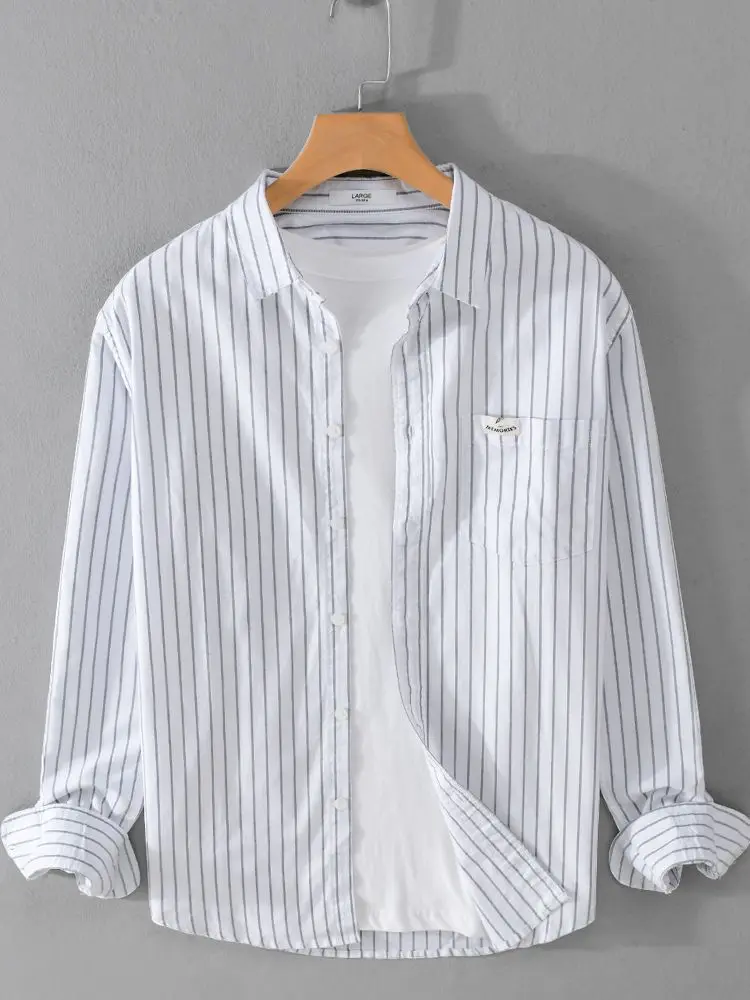 

Casual Striped Men's Cotton irt Youth Faionable Comfortable Easy to Match Summer ort Sve Loose Fit irt for Men