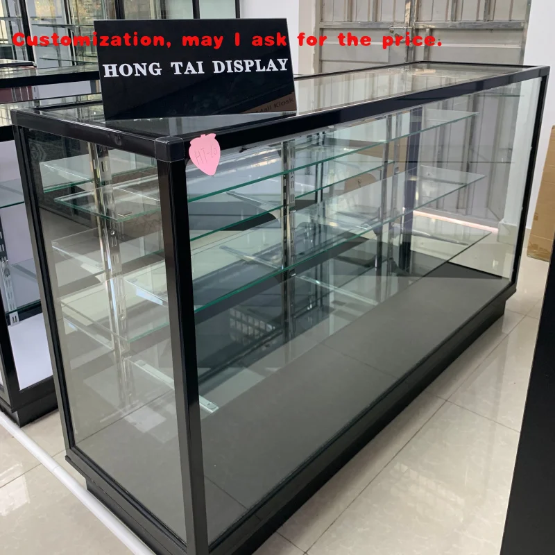 

custom.Store Counter Display Showcase with Glass Sliding Tempered Glass Showcase Category