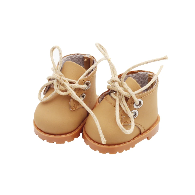 4*1.8cm Doll Shoes Mini Toy Shoes for 17cm Labubu V1 V2 V3  and 1/6 BJD Doll and 15cm EXO Doll Shoes Accessories