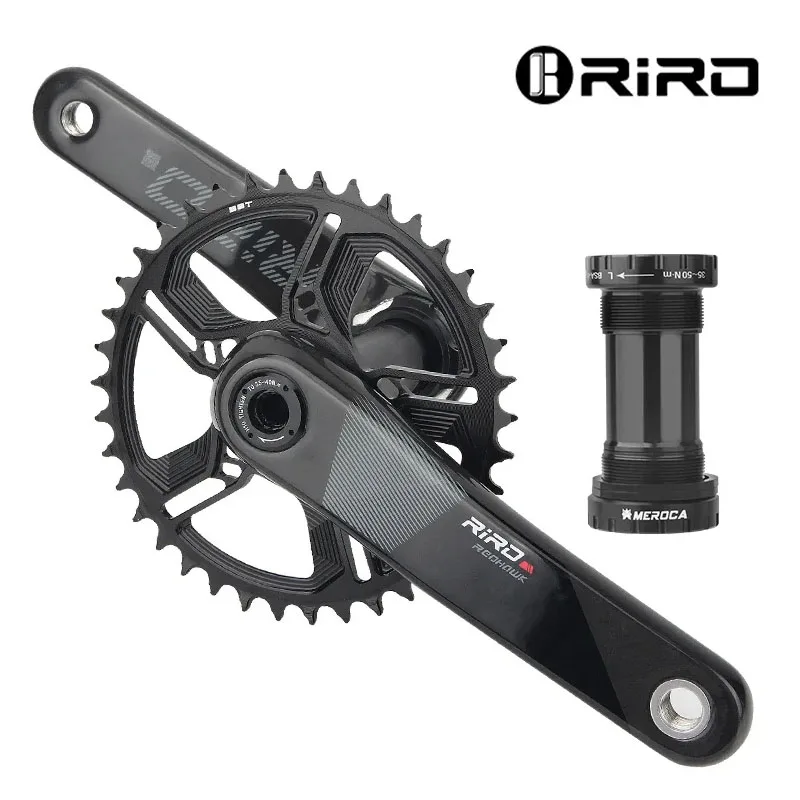 

RIRO MTB Carbon Fiber Crank 11/12 Speed for GXP/DUB XX1 Direct Mount 170mm Bicycle Carbon Crankset Bike Chainring 32/34/36/38T