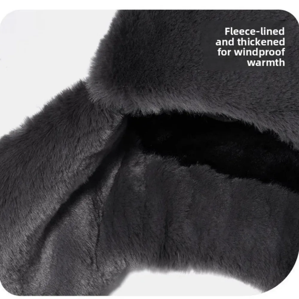 bone-lei-feng-masculino-de-inverno-ao-ar-livre-a-prova-d'agua-forrado-de-la-chapeu-de-esqui-piloto-engrossado-quente-protecao-de-ouvido-chapeu-cacador