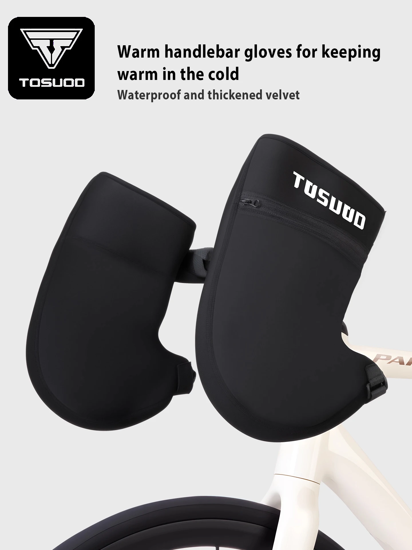 AliExpress TOSUOD Winter Bicycle Handlebar Warm Bike Gloves  Windproof Rainproof Handlebar Cycling Gloves  cycling equipment