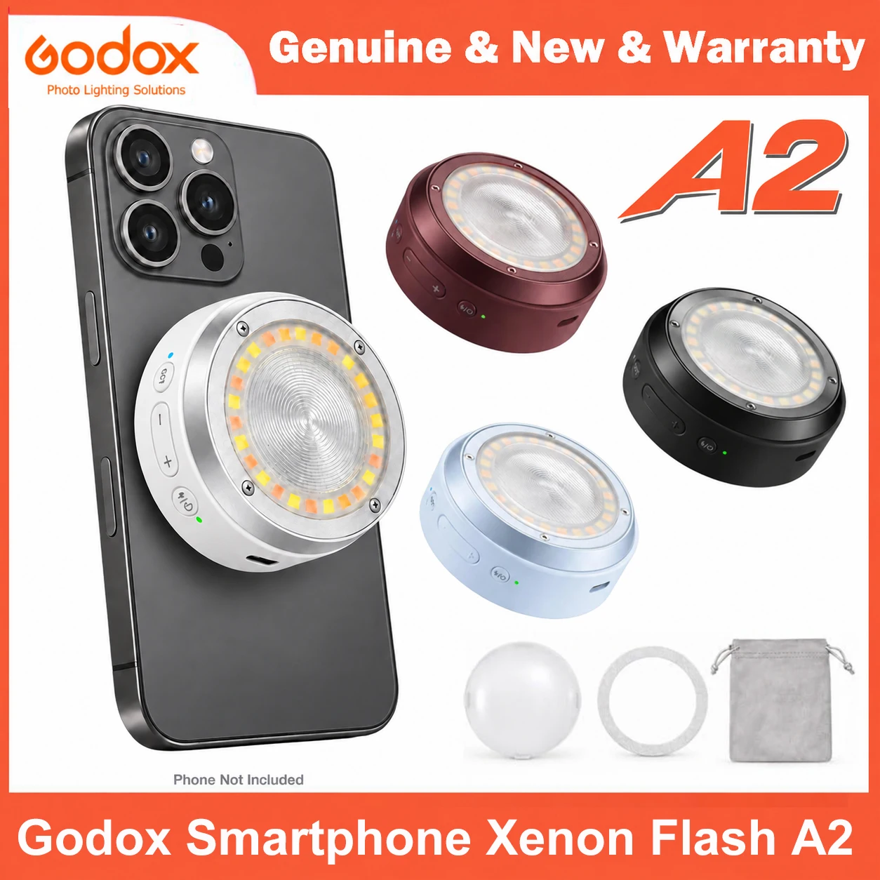 แฟลชสำหรับสมาร์ทโฟน GODOX A2 แ - Photography Lighting Brands บทวิจารณ์และราคา
