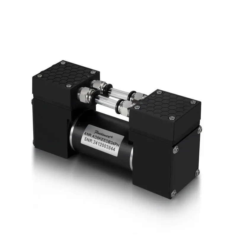 

Hot Sale Fluidsmart Dual Heads 25LPM Electric Pump 24v Vacuum DC Sampling Pump Oil Free Brushless Diaphra Pump