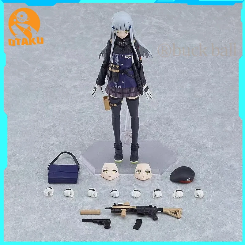 1/12 Girls Frontline Figure Figma 573# Hk416 Action Figurine Collection Tactical Girl  Hk416 Anime Models Doll Collection Gift