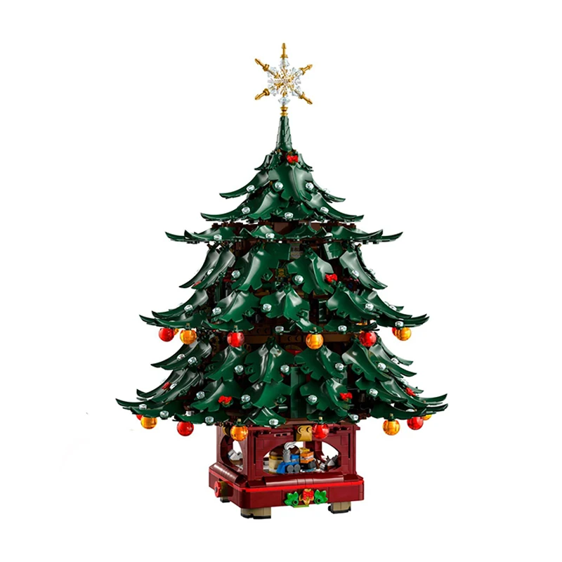 3171PCS Kerstthema DIY Familie Kerstboom Bouwstenen Kerst Woondecoratie Model Speelgoed Verjaardag Kerstcadeaus