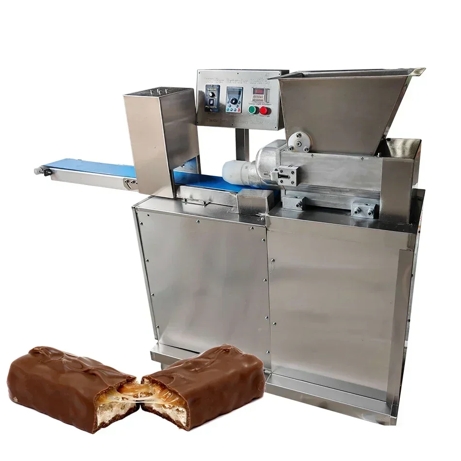 Automatic Cutting Professional Chocolate stick Nuts Bar Cereal Extruder Cutter Machine