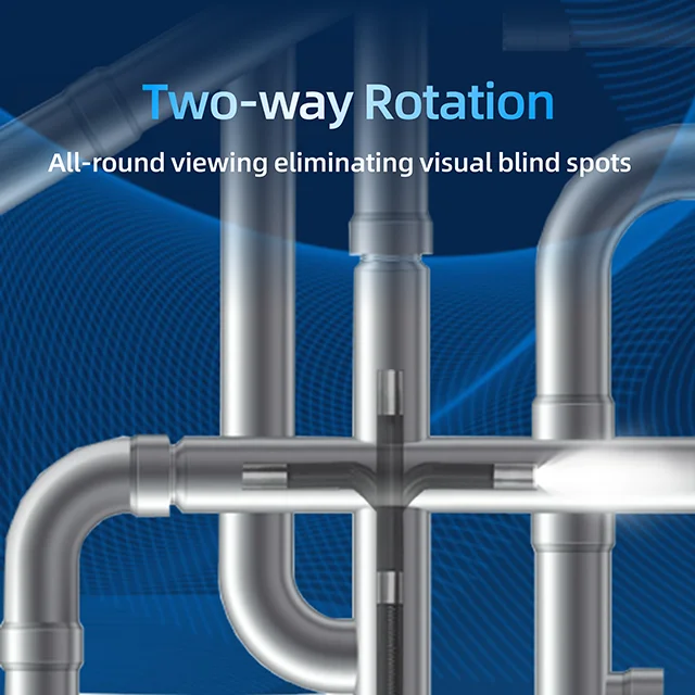 180° Two-Way Industrial Borescope Camera 3.9mm IP67 USB Endoscope with 1MP for Pipe/Machine Inspection (1M Length Customizable)