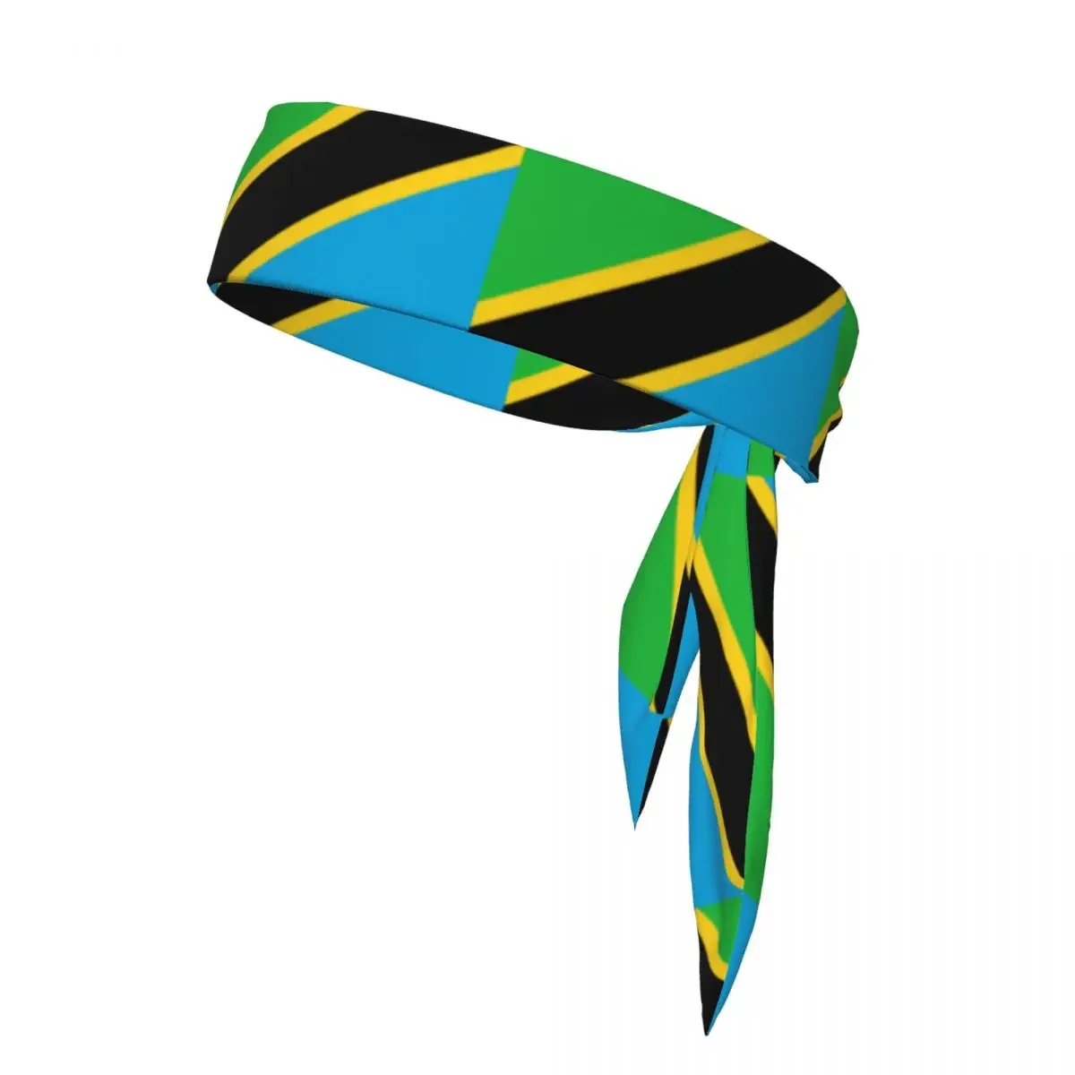 Tie Headbands Tanzania Flag Sports Head Band Athletic Sweatband Bandana Sweat Wicking