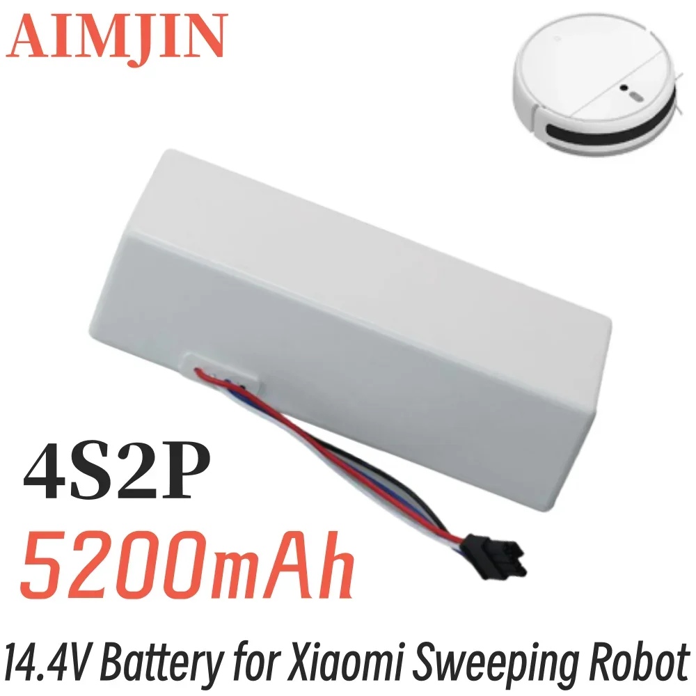 

14.4V 5200mAh Lithium Ion Replacement Battery for Xiaomi Sweeping Robot P1904 4S2P MM