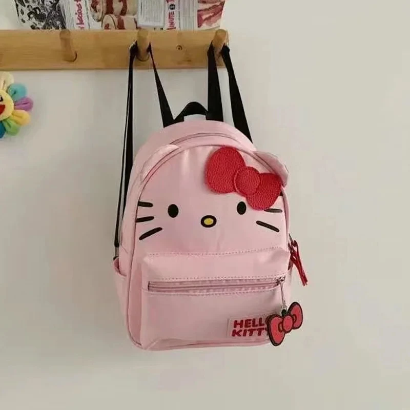 Sanrio Hello Kitty Ladies Backpack Cartoon Anime Cute Waterproof Backpack Stitched Student Bag Kids Girls Backpack Baby Bag