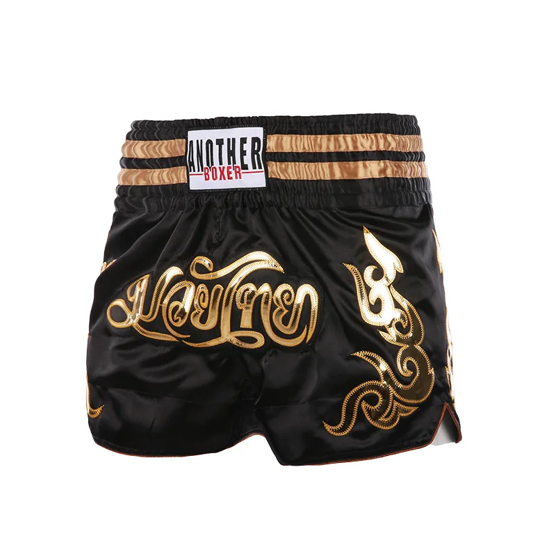 New Muay Thai Shorts Elasticated Waist Boxing Sanda Fighting Pants Training Professional Men's And Women's Competition Trousers