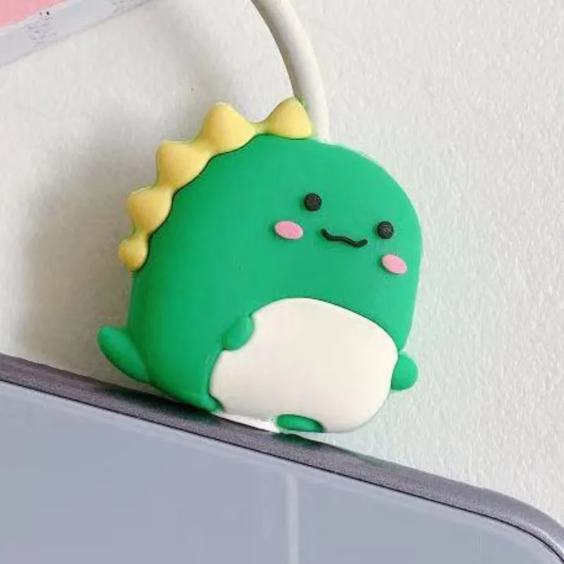 1pc Cute Cartoon Cable Protector Wire Organizer Winder Saver For USB Charging Cable Data Line Earphones Cord Protector Cover