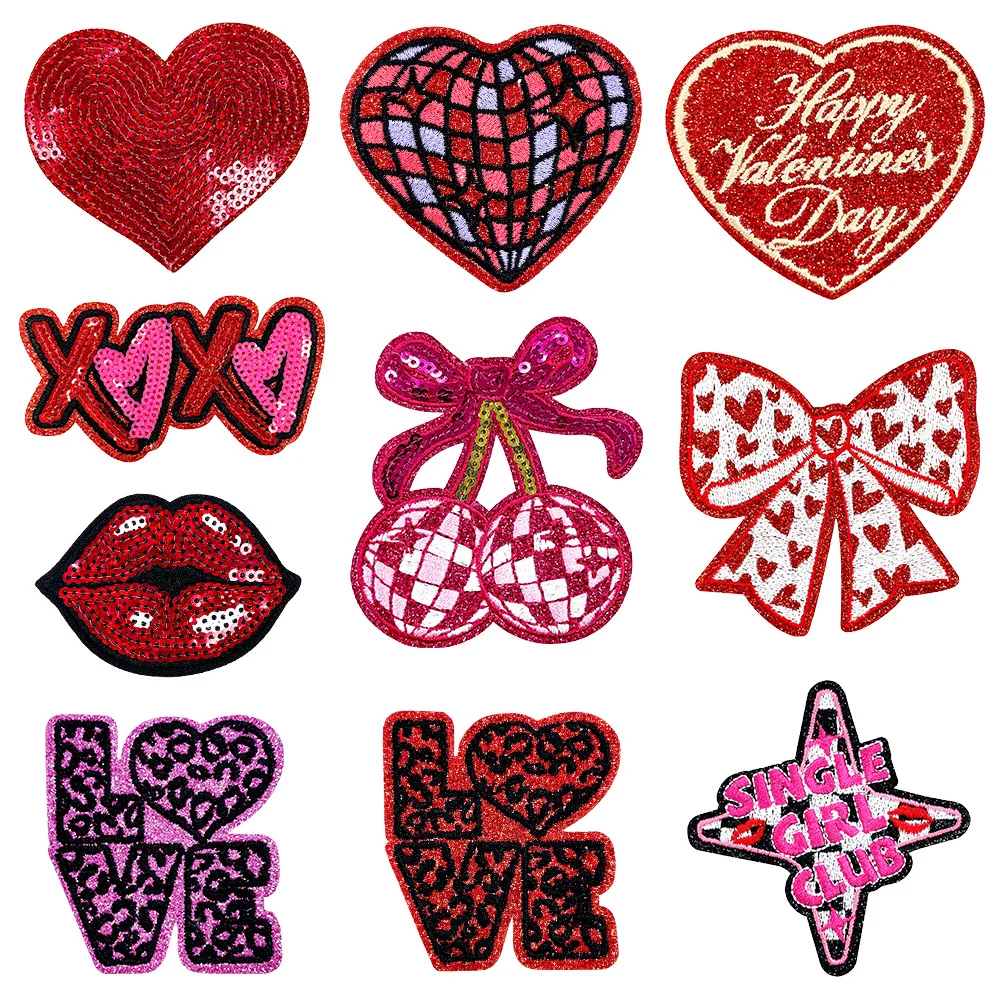 10 pçs/set 2026 novo dia dos n - Embroidery Lips avaliação e preço