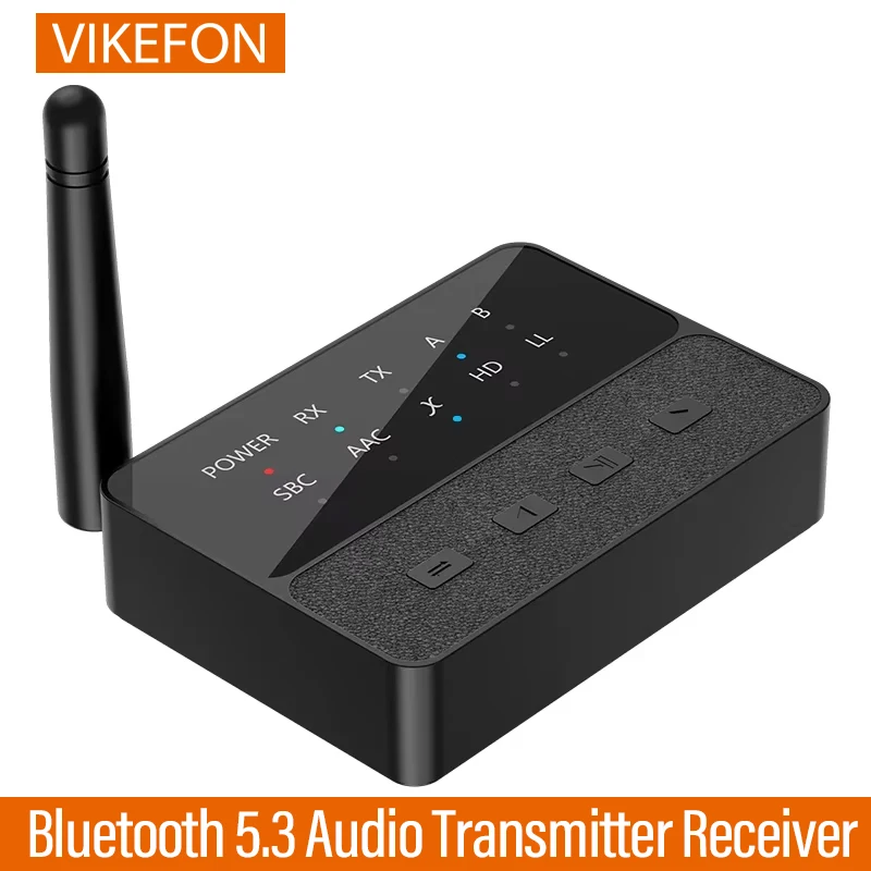 Bluetooth 5.3 Transmitter Receiver Adapter 3.5mm AUX RCA Jack for Car Speakers Audio Music Receiver Support Aptx AAC SBC HD LL