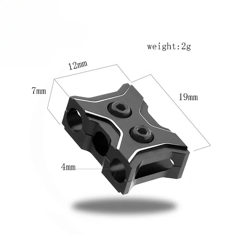 Fibbia a morsetto fissa per cavo motore ESC da 4 mm in metallo Previene lo strumento di clip per linea aggrovigliata per drone per barca modello RC ﻿