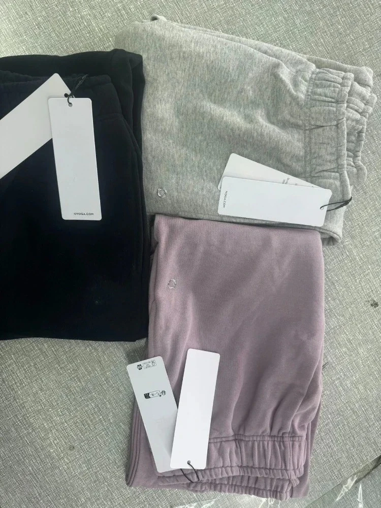 Elastic Black Trousers Joggers Women Sports Cotton Jogging Gray Straight Leg Sweatpants Casual Drawstring Women's Classic Pants view 6