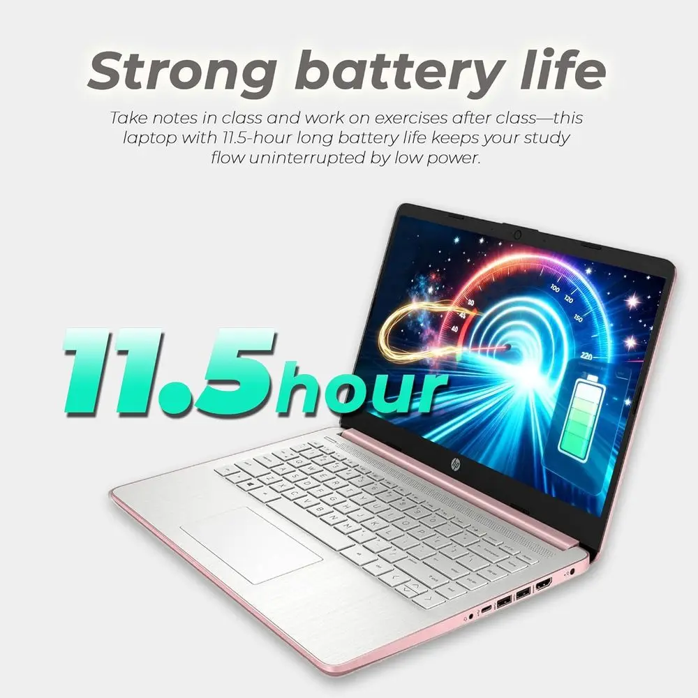 High-Performance Laptop for Students & Professionals: Office 365, AI Assistant, Intel Core, 1.1TB Storage, 8GB RAM, Windows 11
