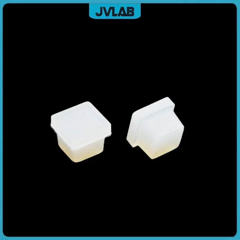 Silicone Cell Cover Glass Cuvette Lid Quartz Cuvette Silicone Stopper For Size 10mm*10mm Cuvettes Resistant Corrosion 10 / PK