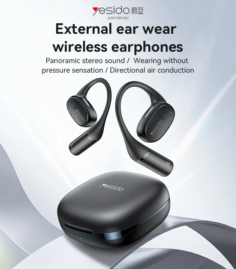 YSP18 Yesido BT5.3 ENC Smart Noise reduction Air Directional Conduction OWS Open Type Wireless Earphones