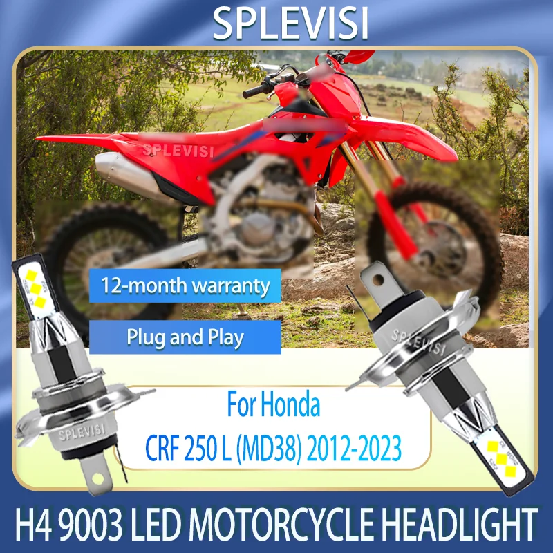 

1/2pcs Buy Now! 250% Brighter H4 LED Motorcycle Headlight For Honda CRF 250 L (MD38) 2012 2013 2014 2015 2016 2017 2018-2023