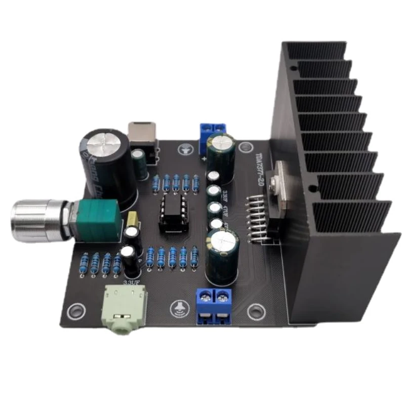 SOTAMIA TDA7377 Power Amplifier Audio Board 2X30W Amplificador Home Music Class AB Two-channel Power Amplifier DC12V