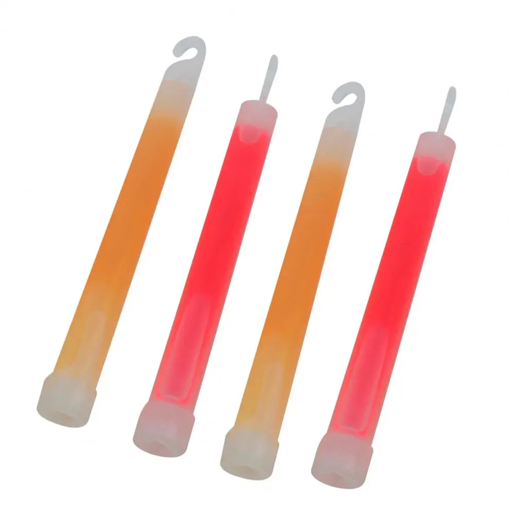 12-24 개 글로우 스틱 후크 6 인치 형광등 하이킹 캠핑 야외 비상 콘서트 파티 라이트 스틱