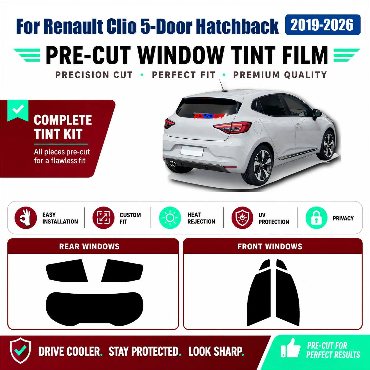 for-renault-clio-5-door-hatchback-2019-2026-tint-film-premium-front-window-rear-window-vehicle-sun-shade